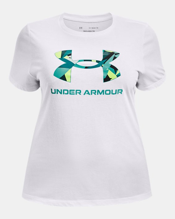 Women's UA Sportstyle Graphic Short Sleeve in White image number 4